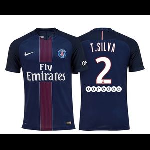 Thiago Silva Paris Saint-Germain #2 Navy Blue